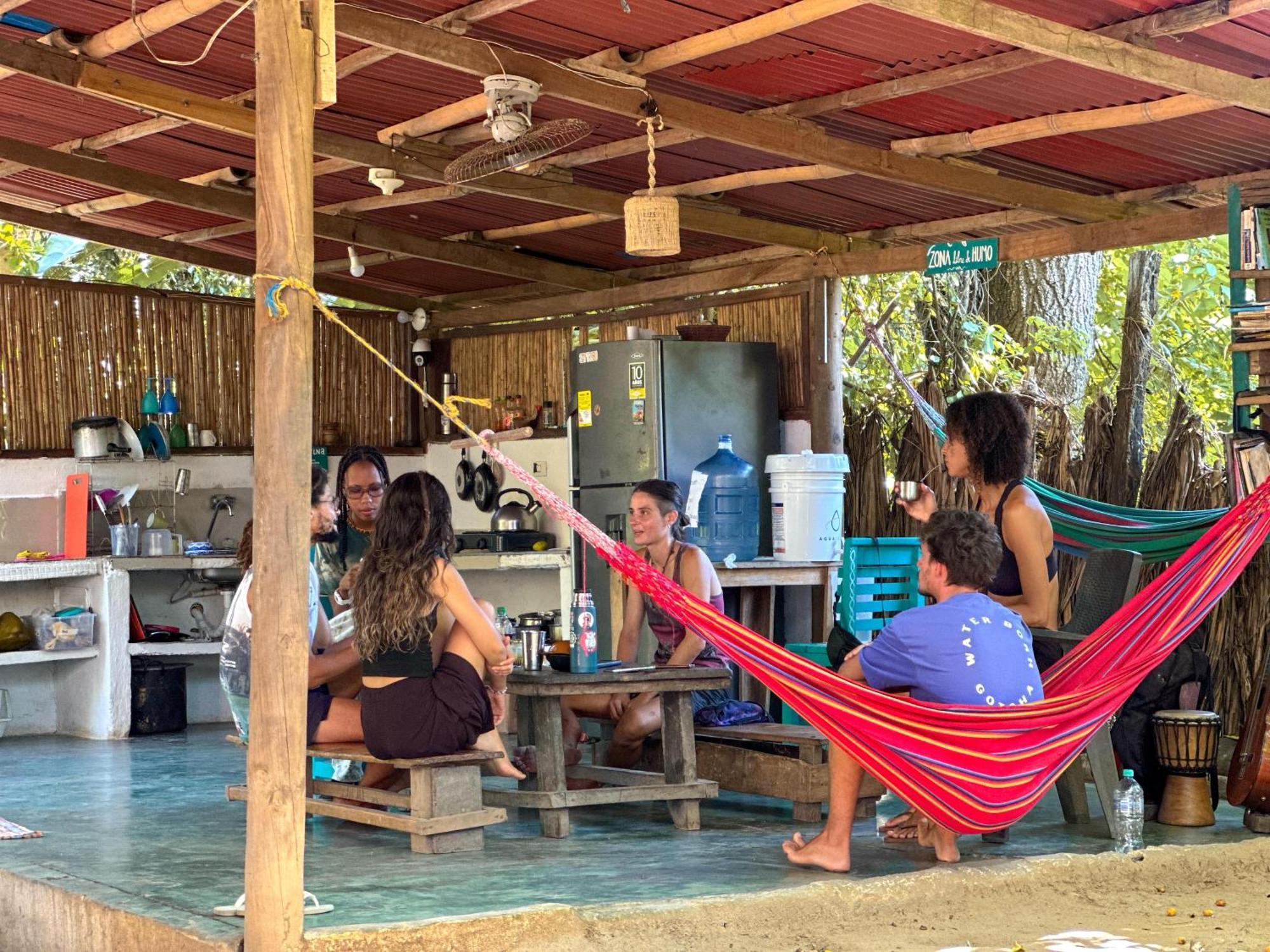La Aldea Hostel, Camping Y Hamacas Palomino Eksteriør billede